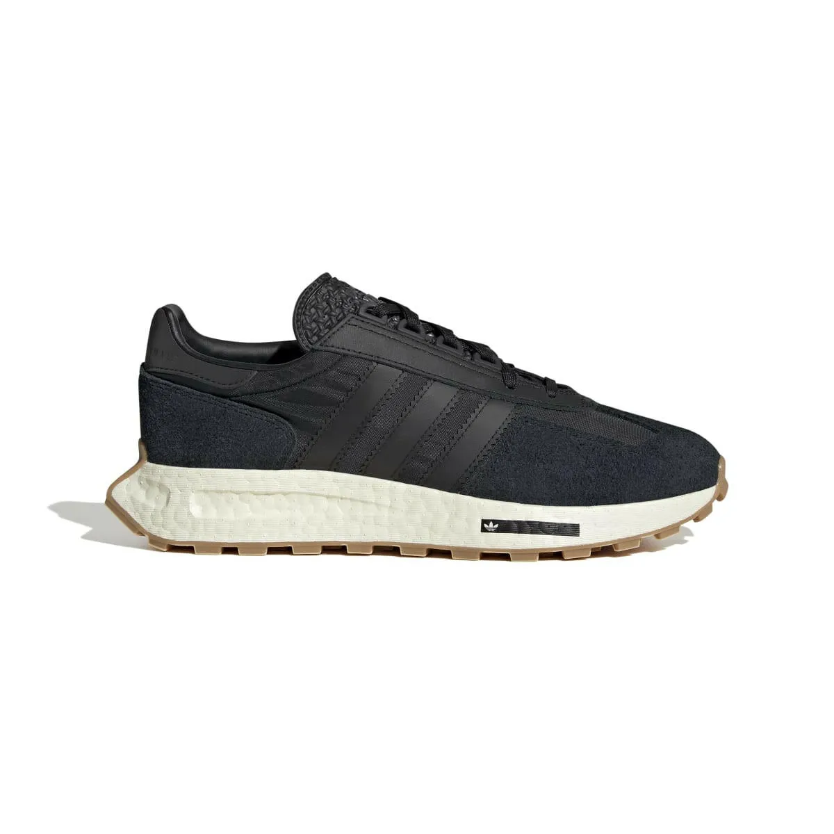 ADIDAS H03080 RETROPY E5 MN'S (Medium) Black/Black/Gray Textile & Suede Running Shoes