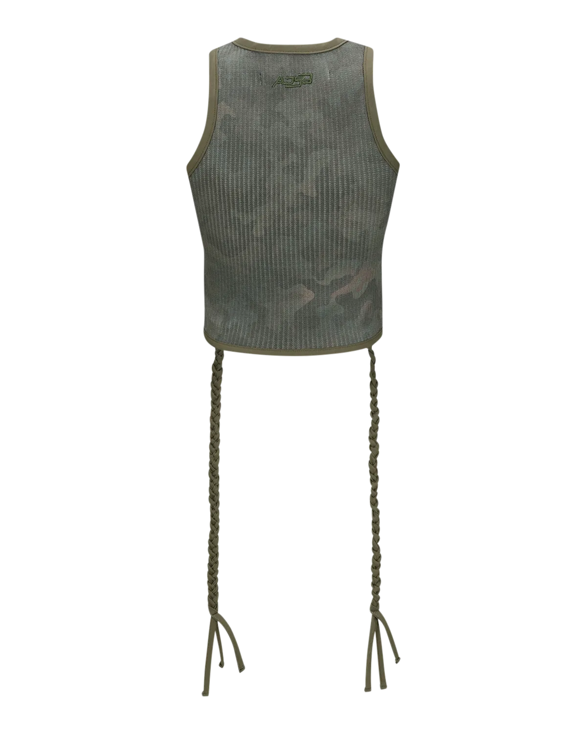 ANDERSSON BELL - Camouflage Hand-Braided Waffle Tank Top - SAND