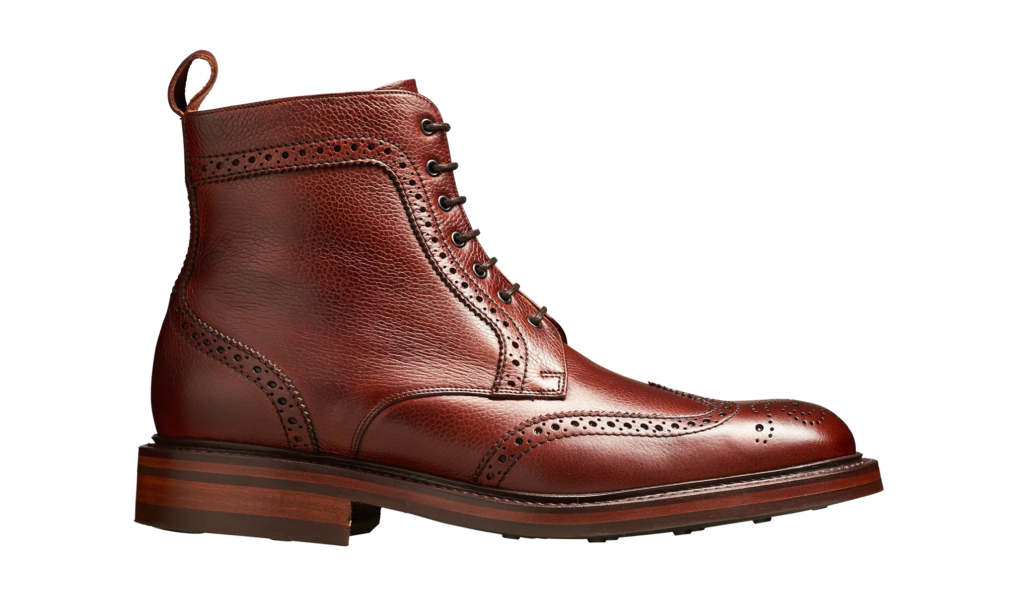 Barker Calder Rugged Wind Cap Boot- Cherry Grain