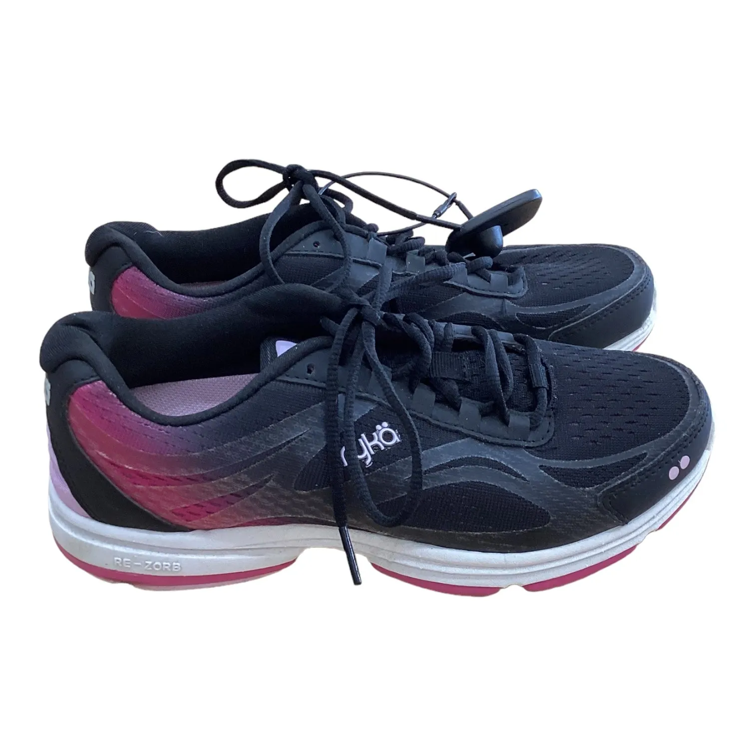 Black & Pink Shoes Athletic Ryka, Size 6.5