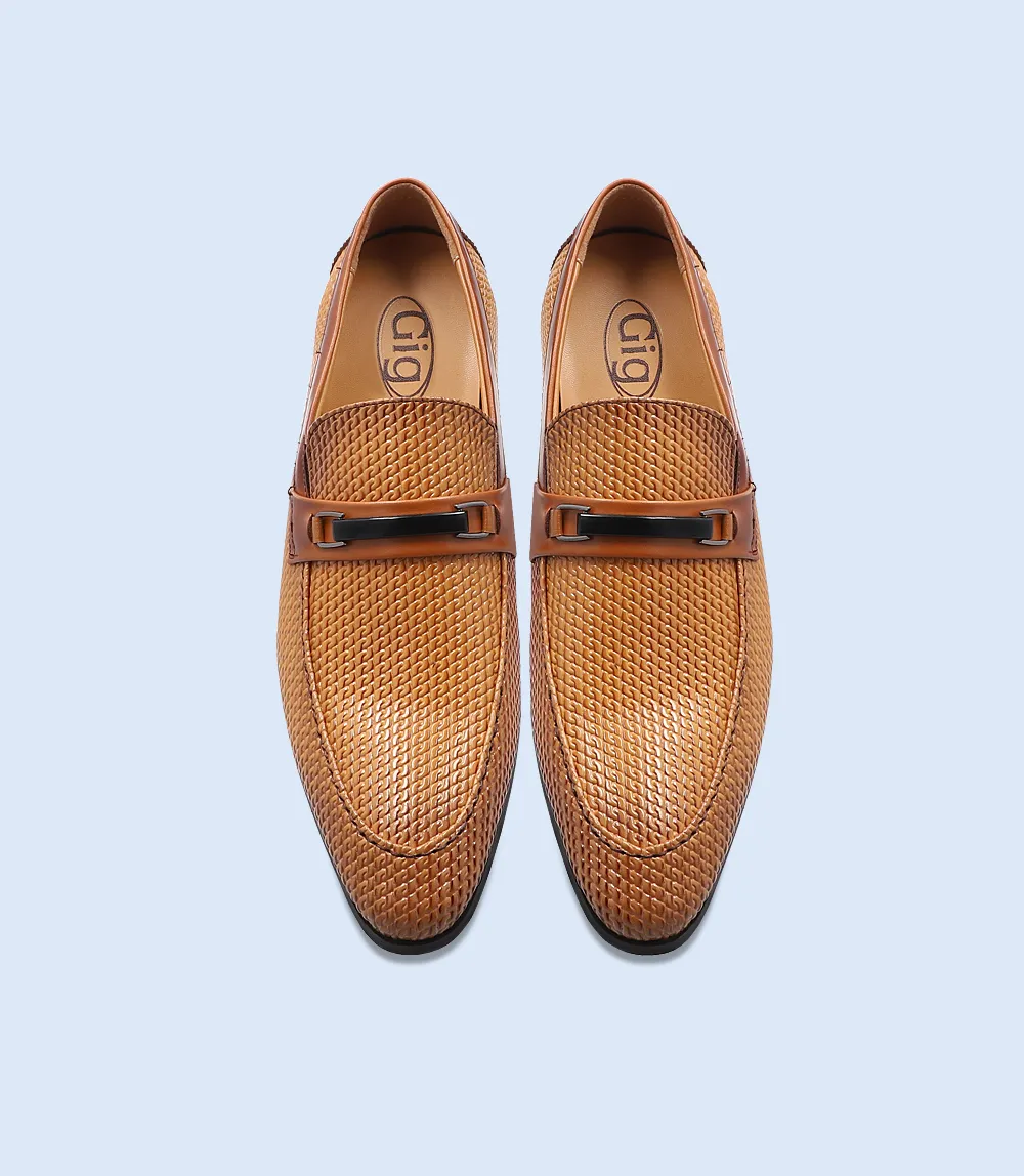 BM4161-BROWN-Men Formal Slip-on's