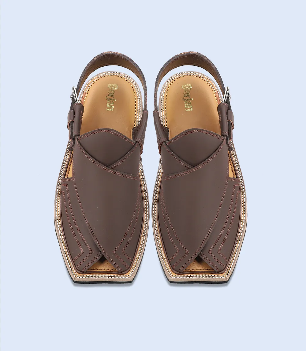 BM4553-BROWN-Men Peshawari's