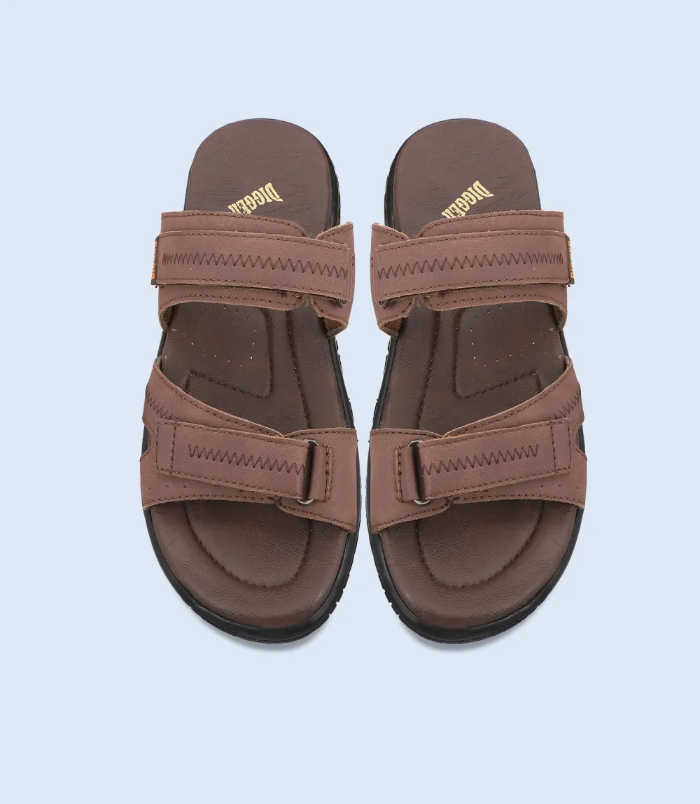 BM5734-BROWN-Men Casual Slipper