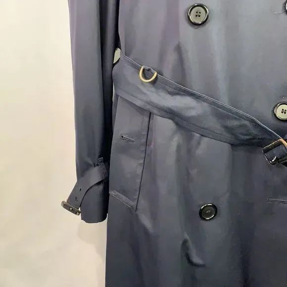 Burberry VTG Navy Lined Trench Coat