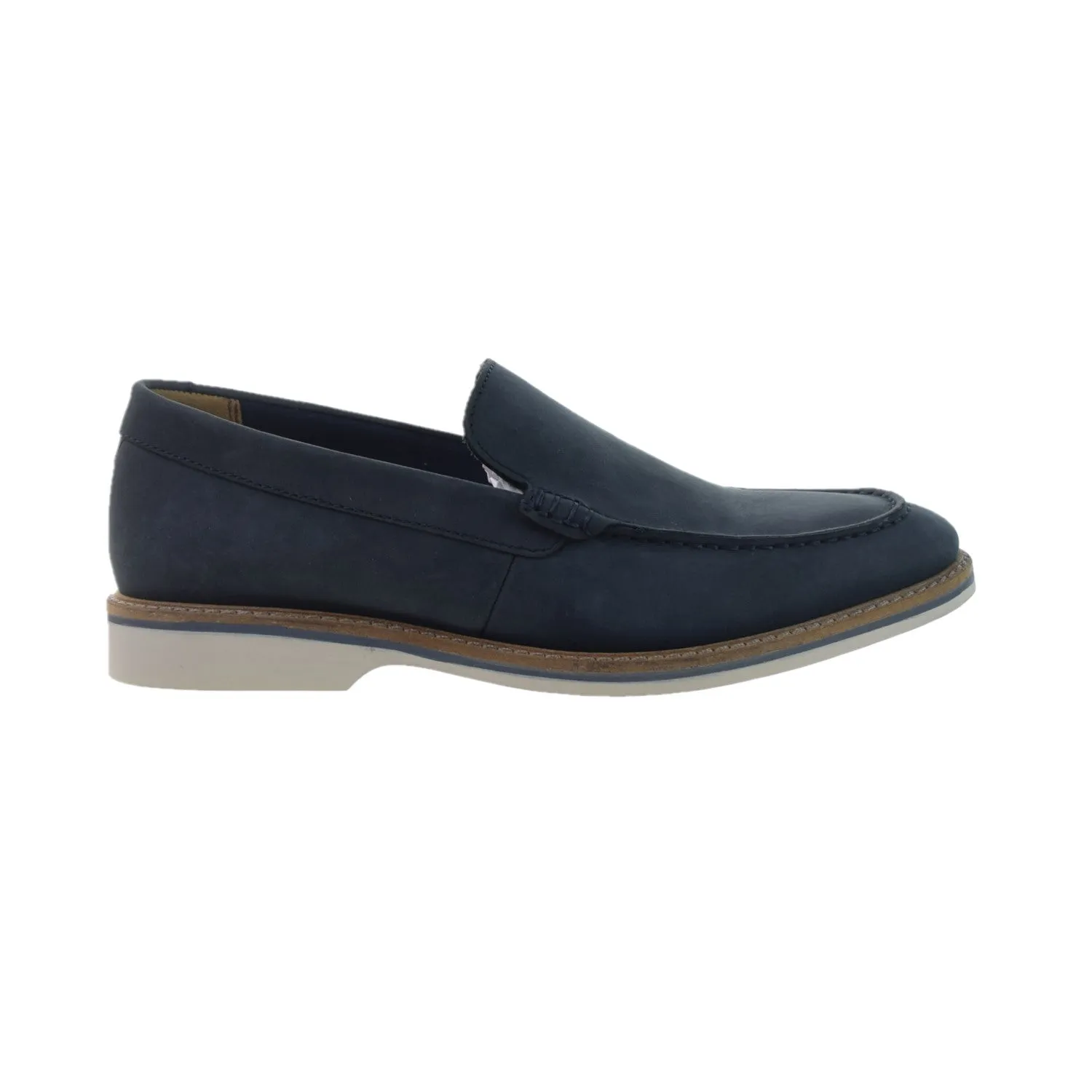 Clarks Atticus Edge Men's Slip-On Loafers Navy Nubuck