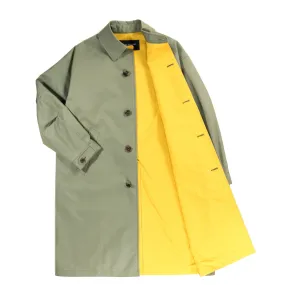 COMME DES GARCONS HOMME C003 IRIDESCENT COAT SAX BEIGE / YELLOW