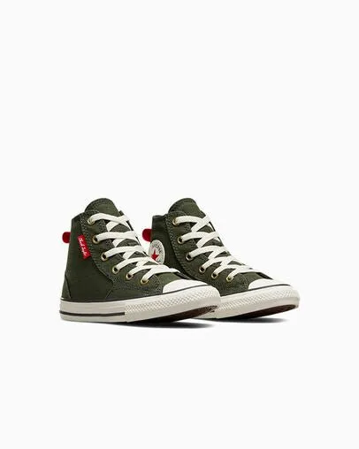 CONVERSE KIDS ALL STAR HI MFG GREEN SHOES