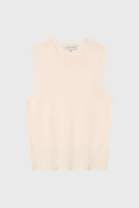 Cotton Cashmere Crew Neck Tank