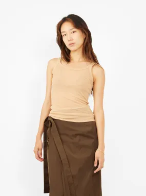 Drive Tank Top Beige