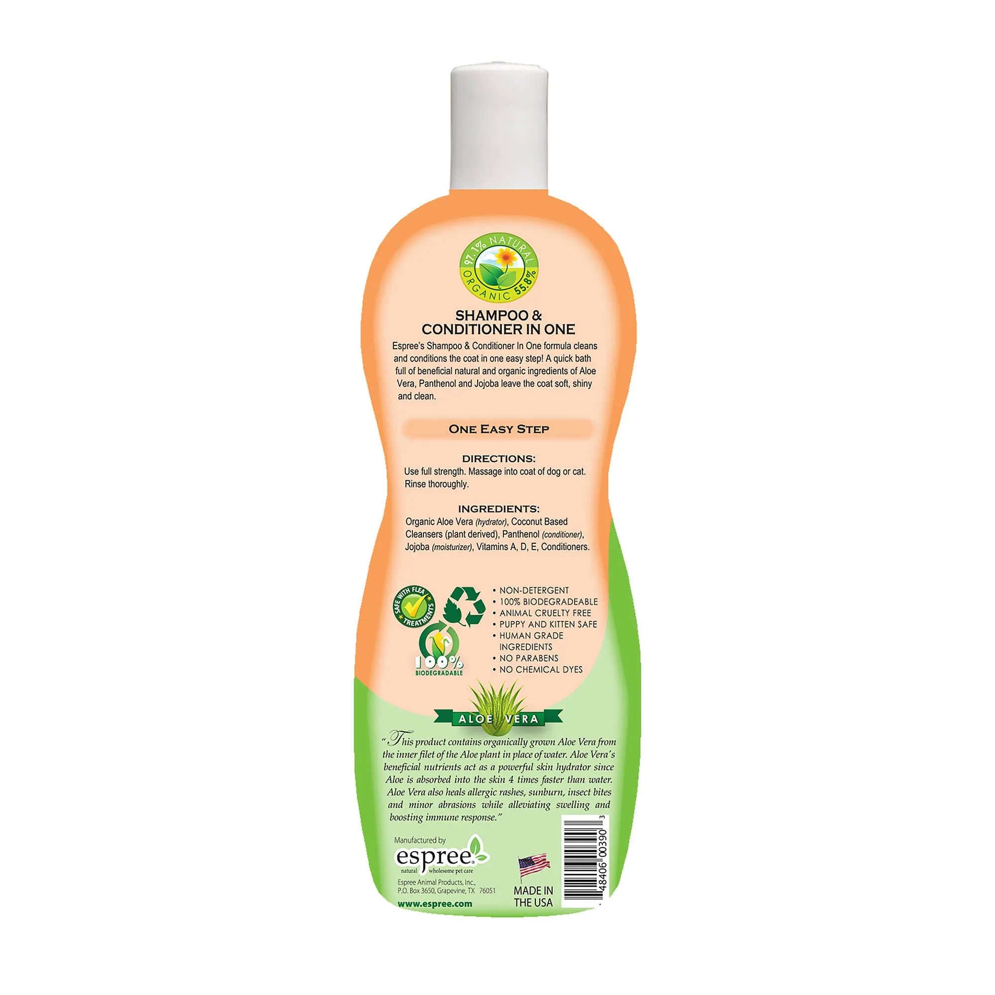 Espree Shampoo & Conditioner In One For Dogs 20 Ounce