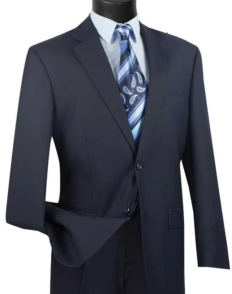 Executive 2 Piece Regular Fit Suit Color Navy