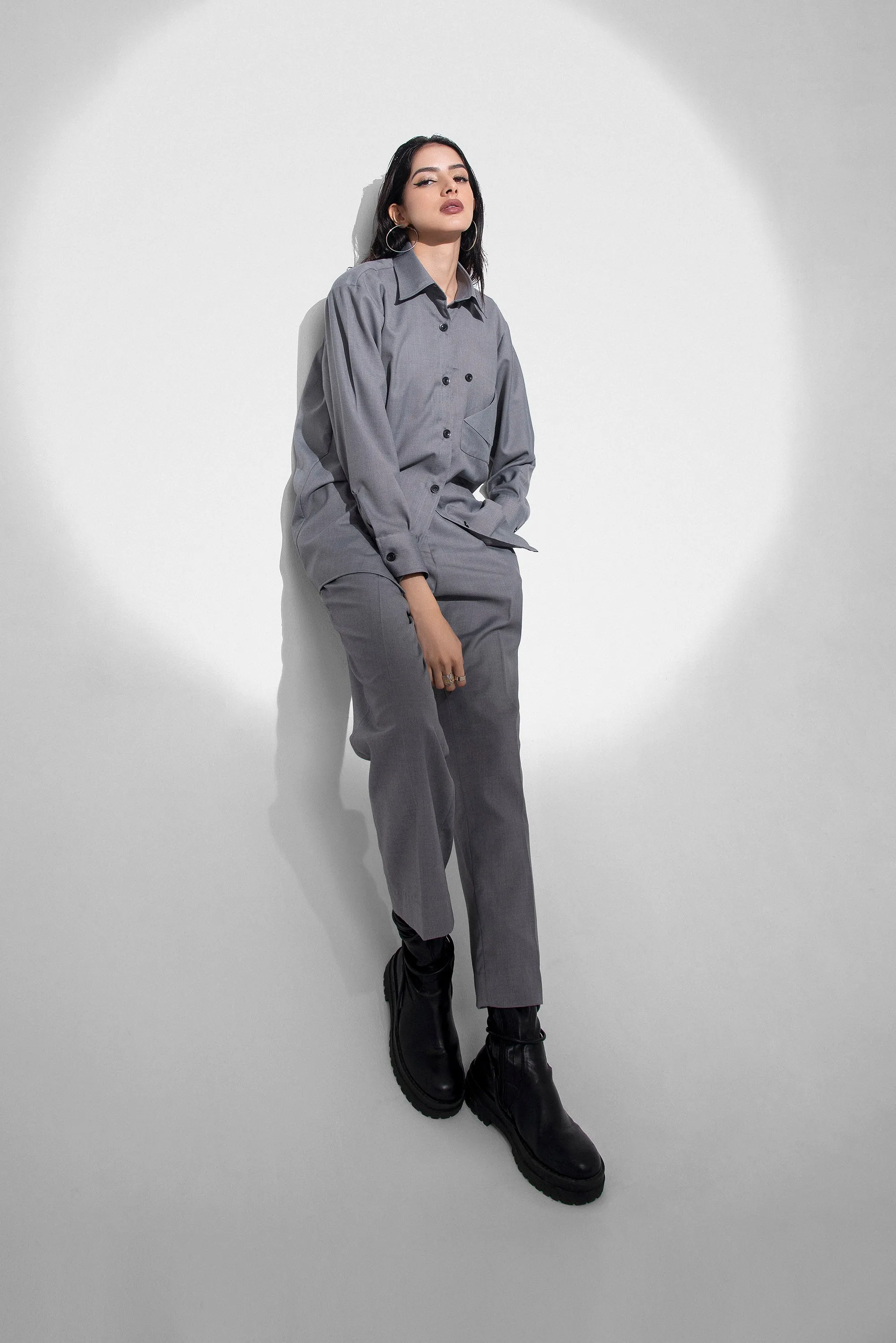 Grey Safari Suit