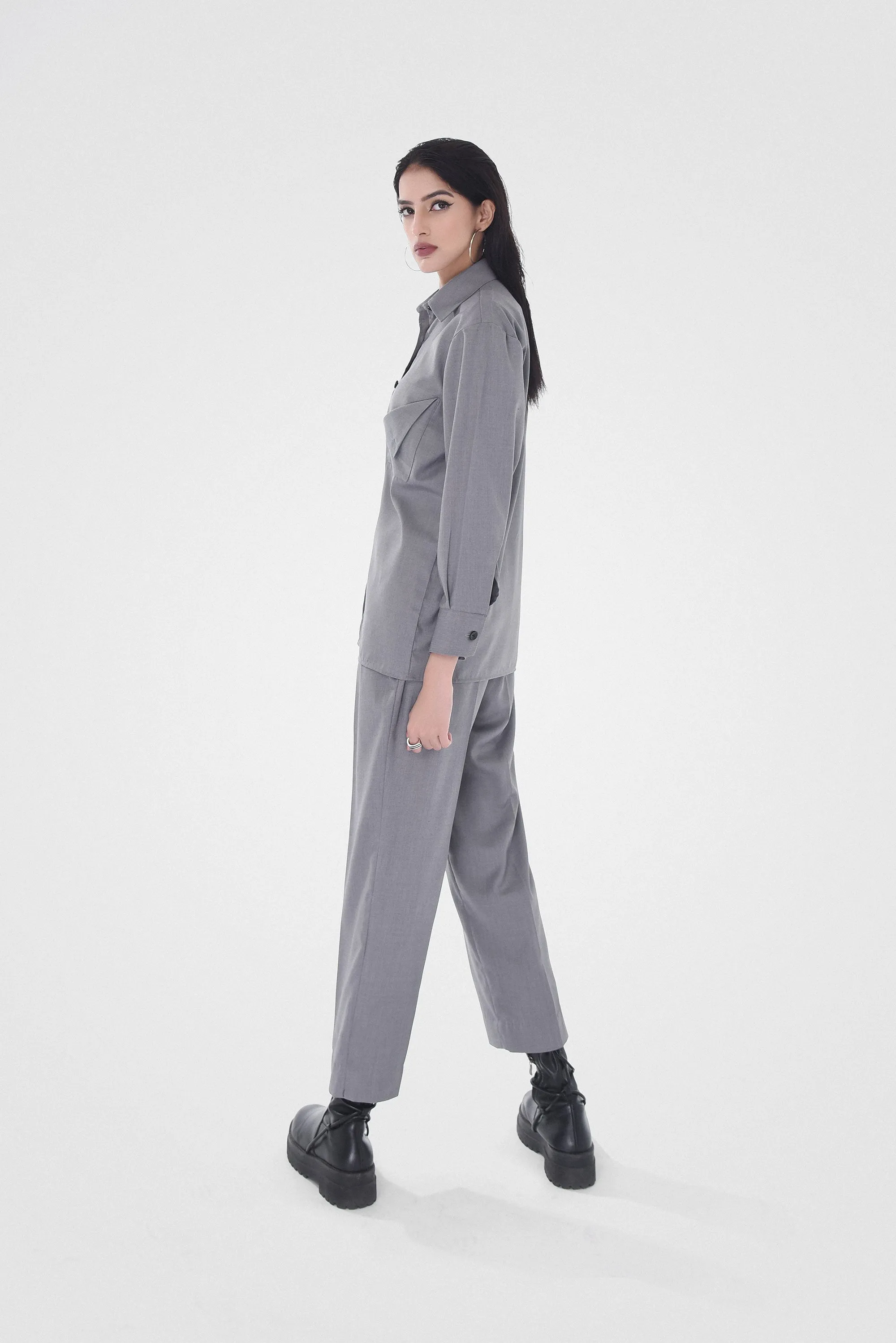 Grey Safari Suit