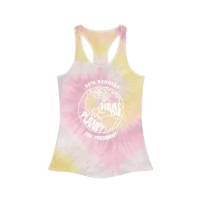 Heal the Planet Tie-Dye Racerback Tank Top