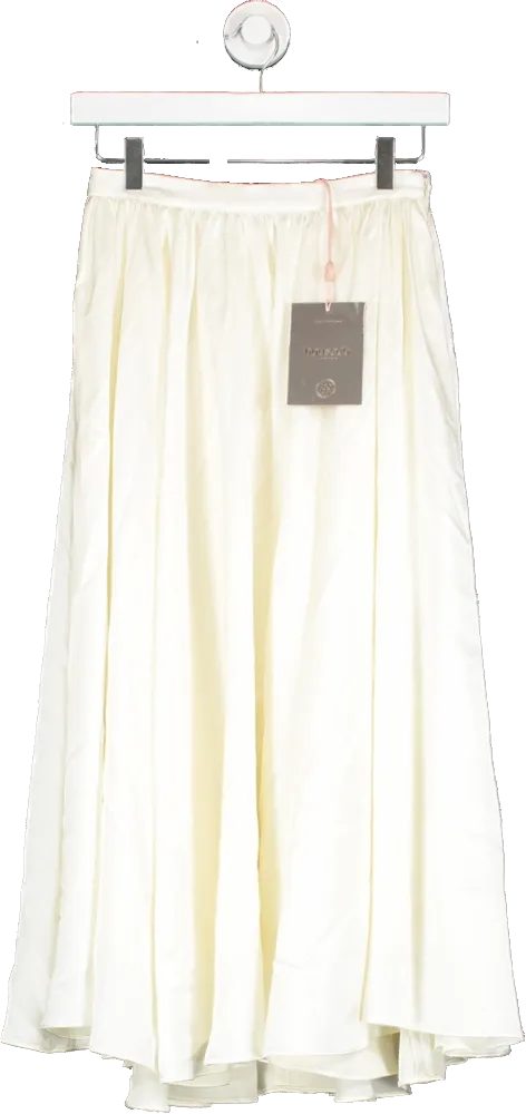 House of CB Cream Suzette Voluminous Midi Skirt UK S