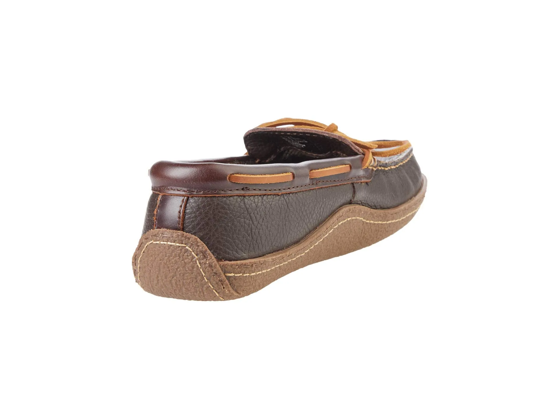 House shoes Lean Hand Sewn Slippers Flannel-Lined, brown