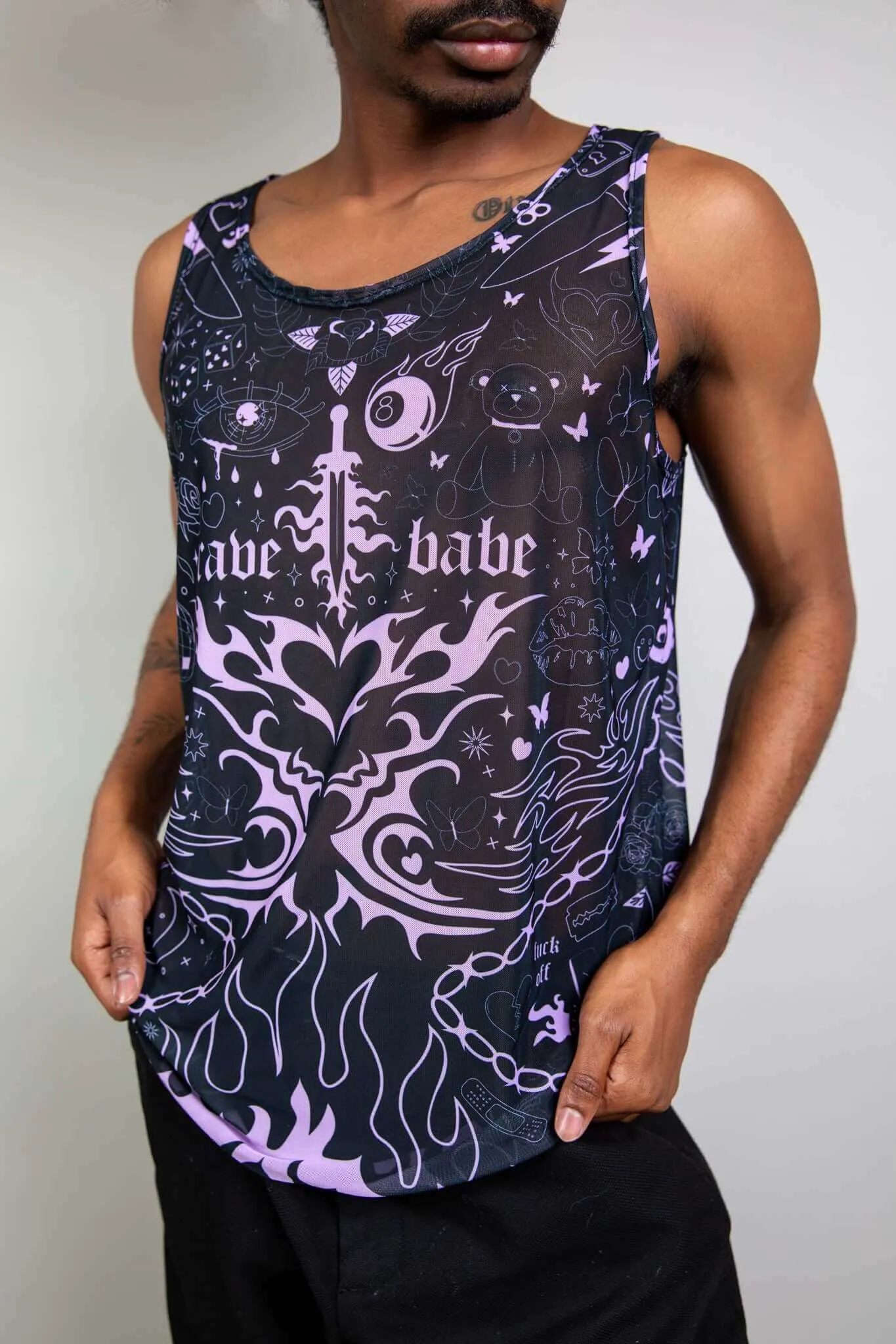 Inkwork Mesh Unisex Tank Top