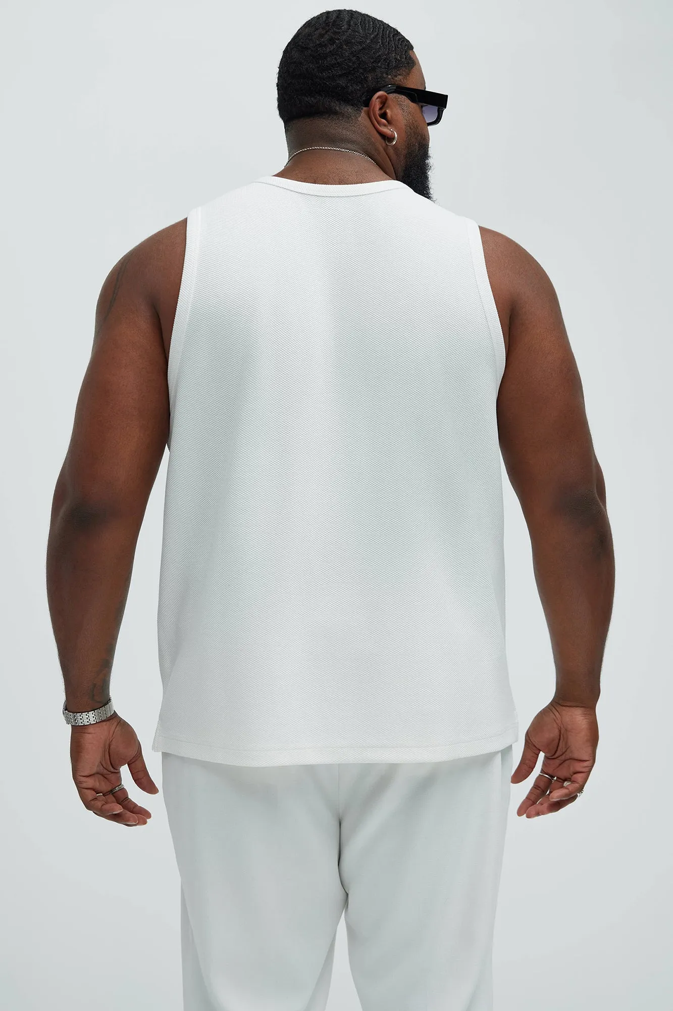 Kamryn Textured Tank Top - Off White