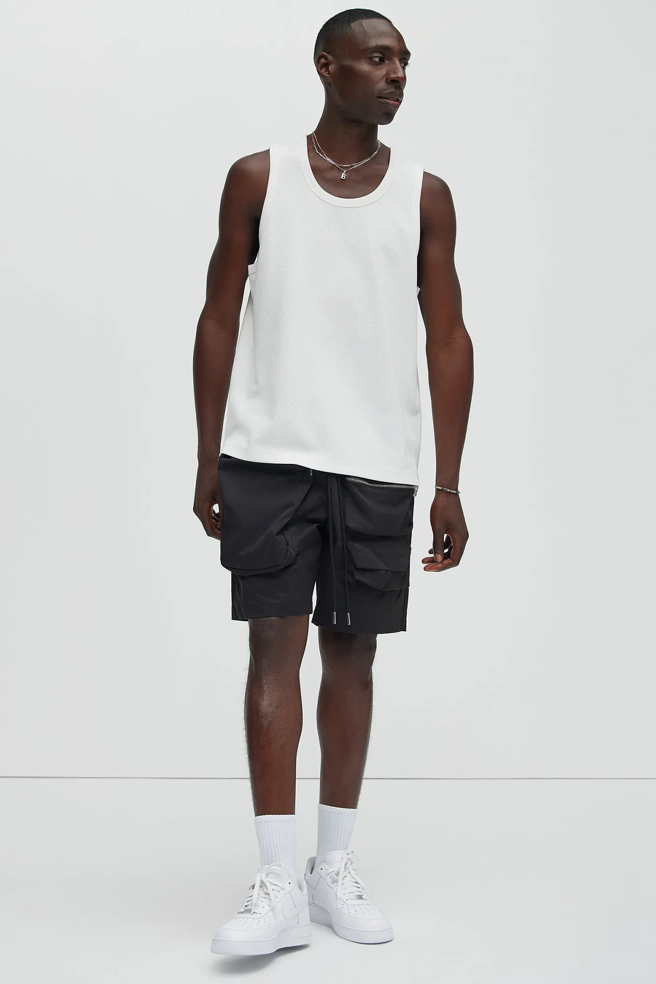 Kamryn Textured Tank Top - Off White