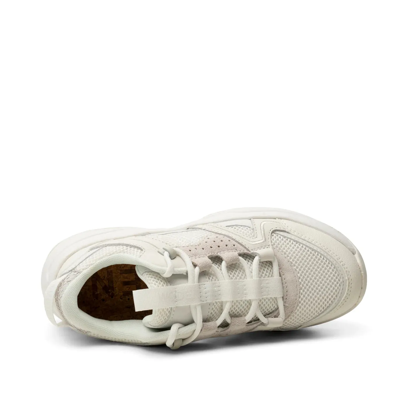 LAST PAIR in 36 - Woden Sif Reflective Sneaker - Blanc de Blanc