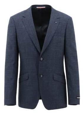 Lisbon Edward Navy Checked Suit