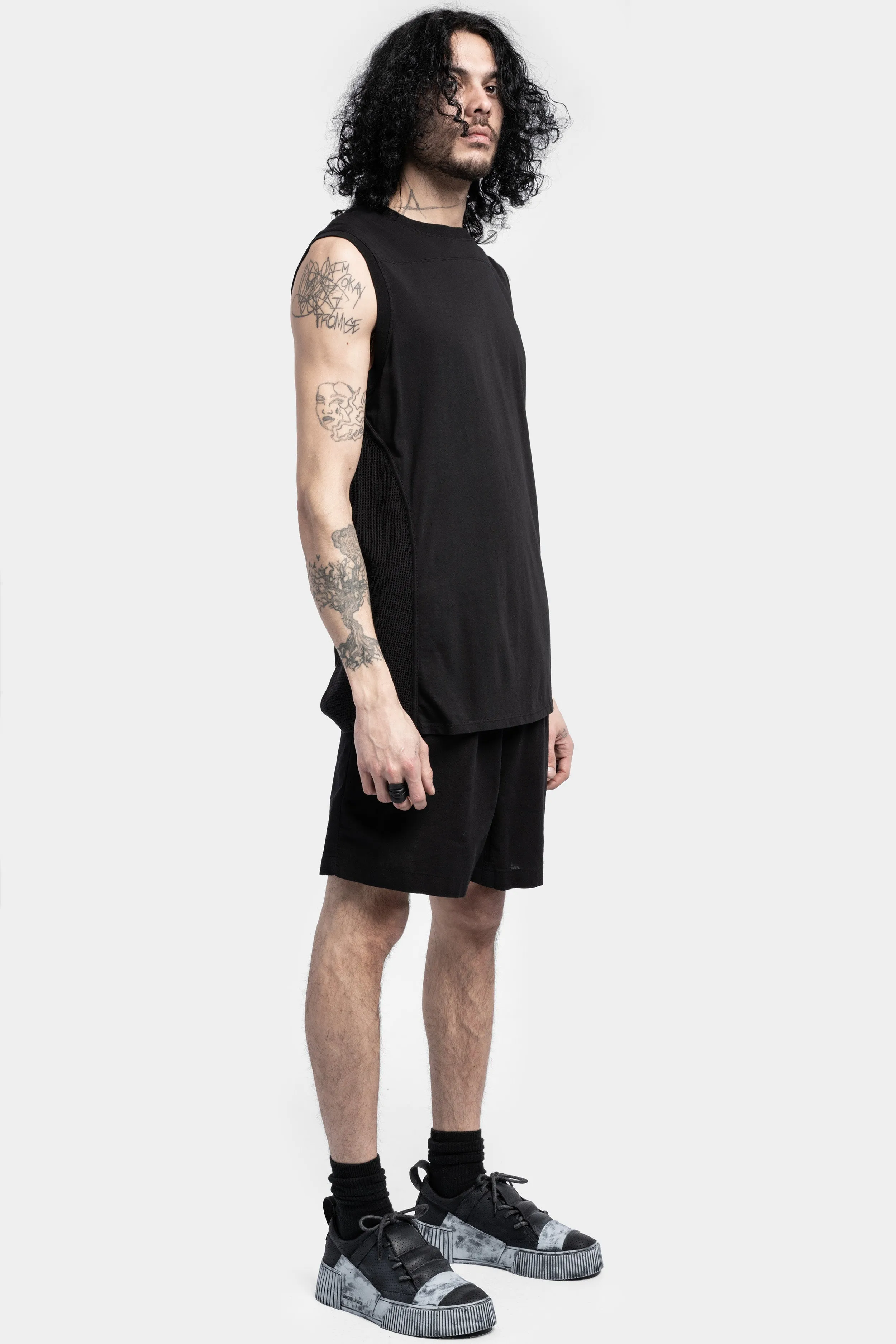 Mesh Panels Tank Top