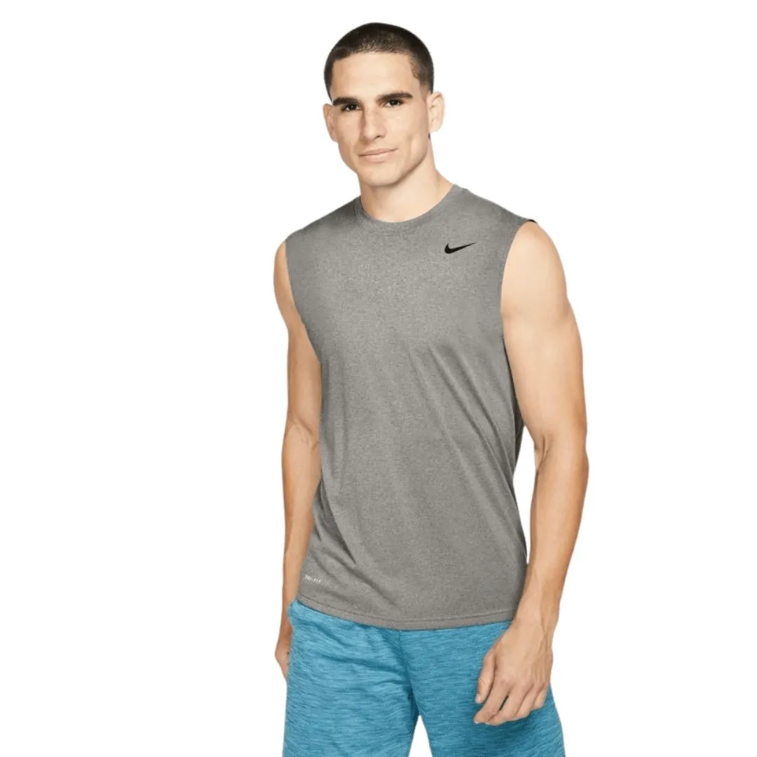 NIKE MEN'S DRI-FIT LEGEND TRAINING GREY SINGLET