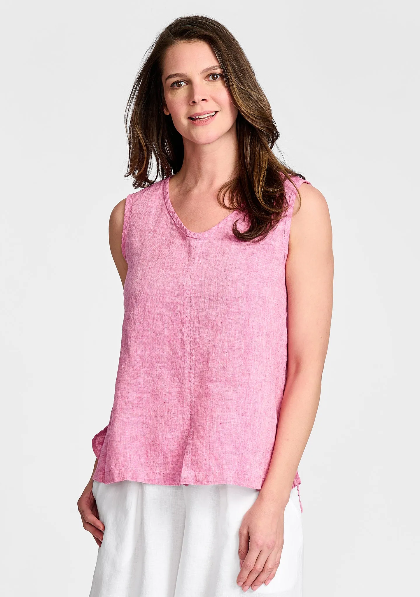 Open Tank - Linen Tank Top