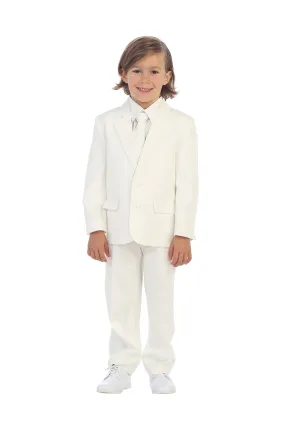 "Charlie" Kids Ivory Suit 5-Piece Set