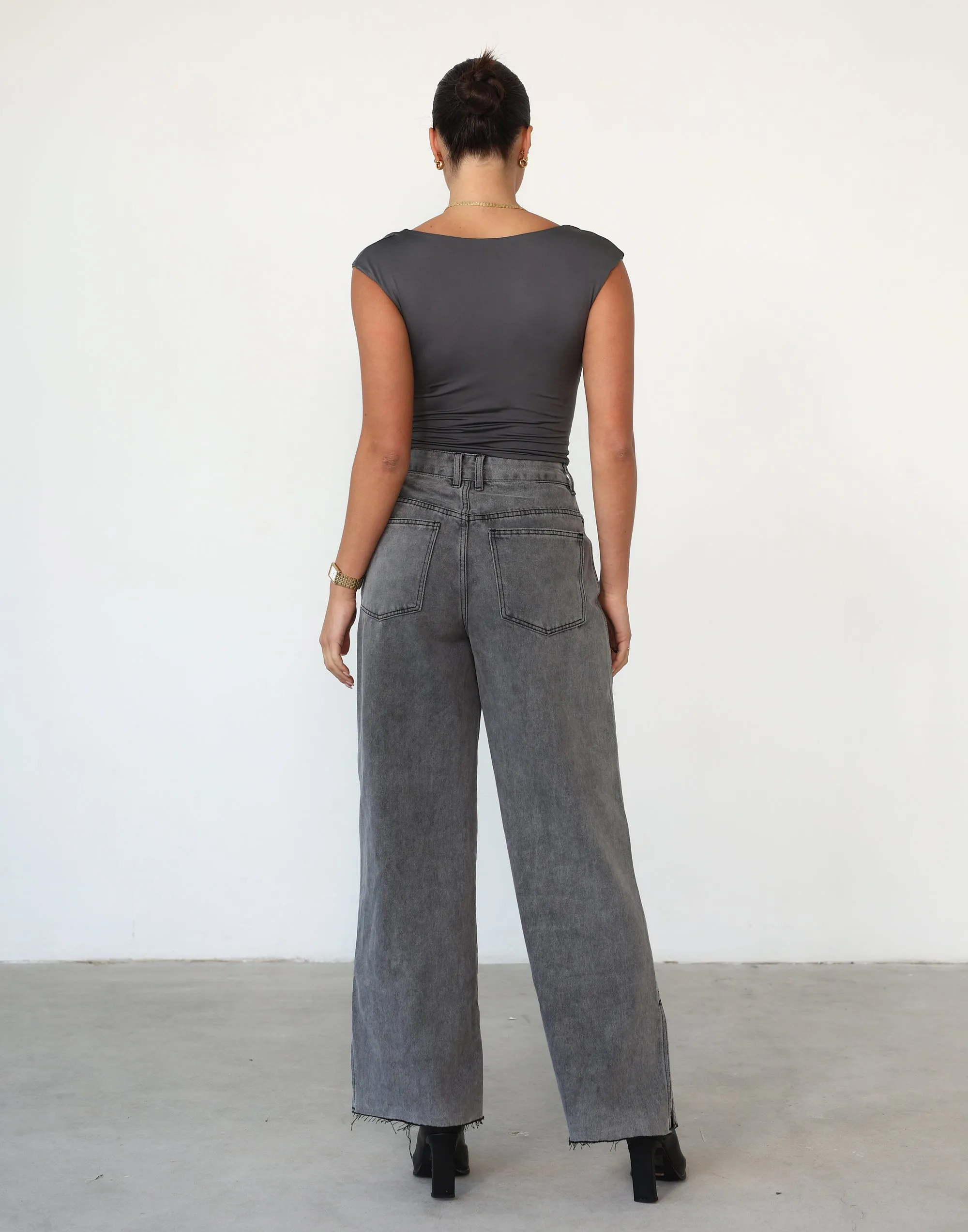 Romy Crop Top (Slate)