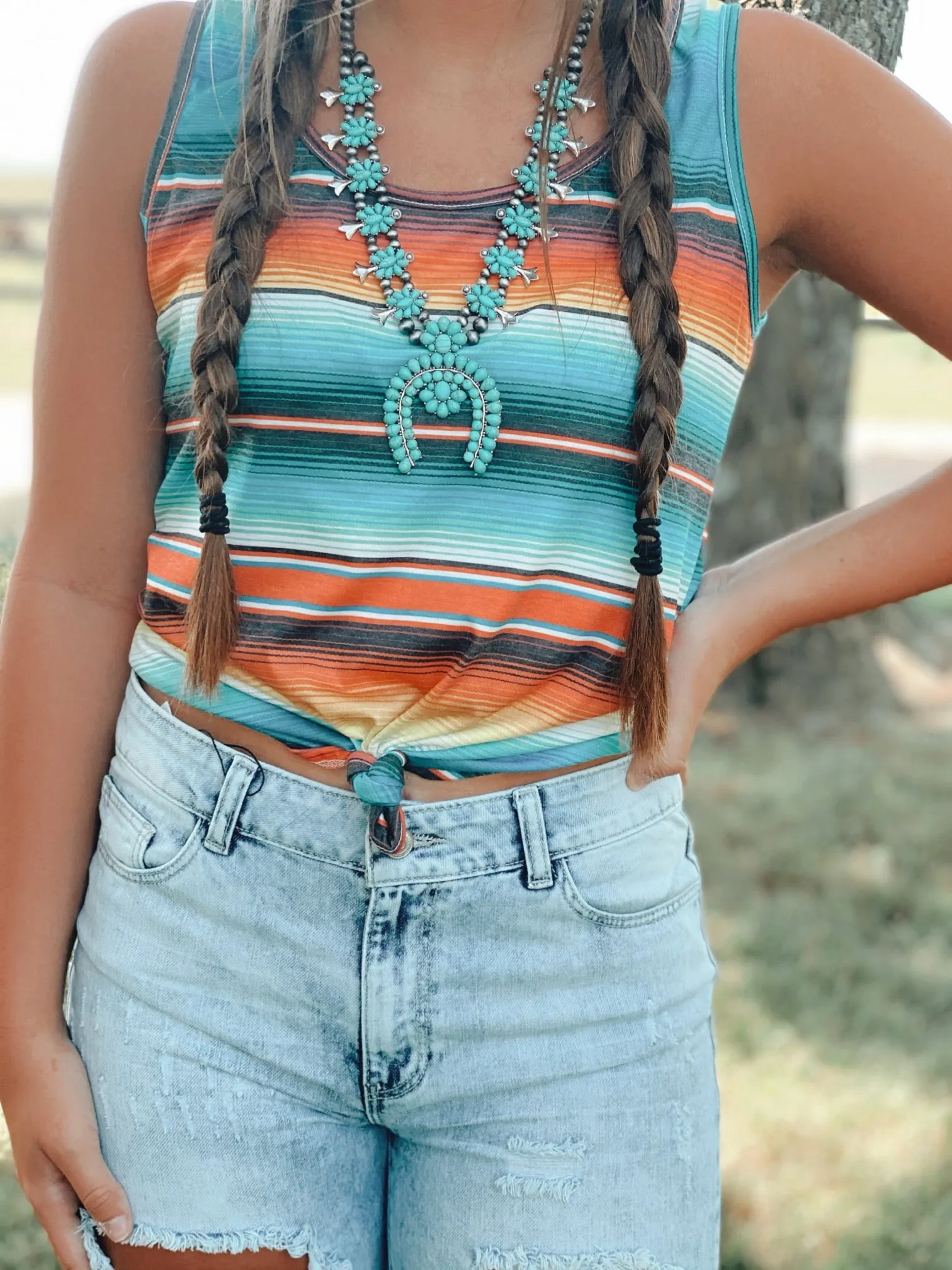 Serape Stripe Tank Top