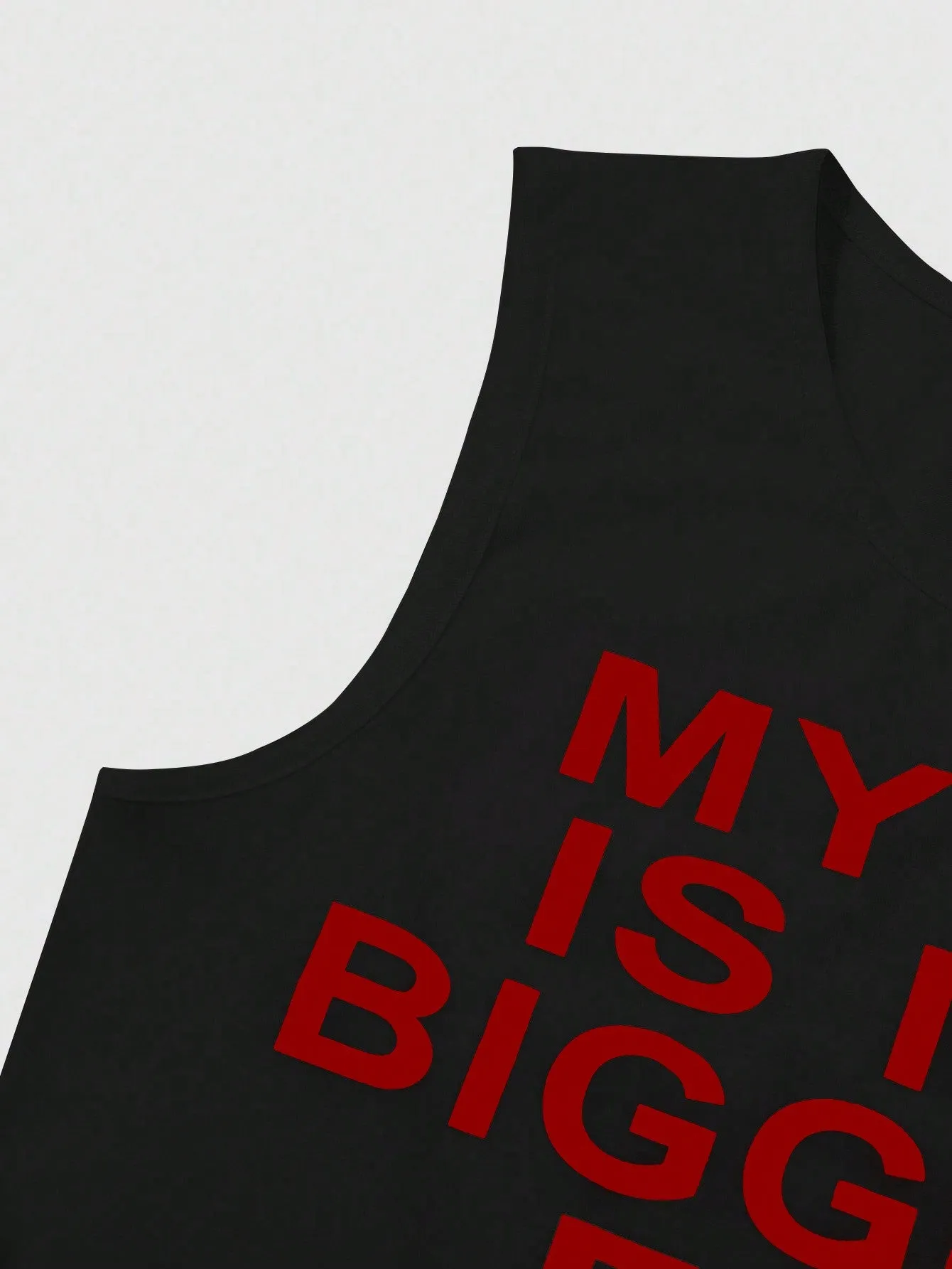 Slogan Graphic Crop Tank Top