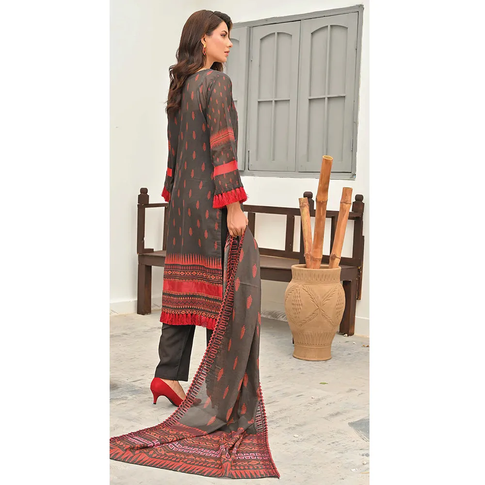 Sophia Lawn Printed Embroidered Unstitched 3Pcs Suit - 7