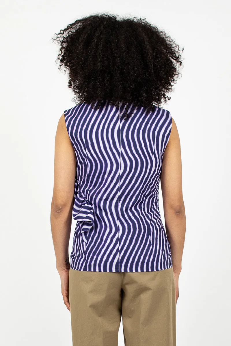 Spiral Top Purple Print