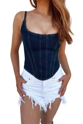 Stagecoach Denim Tank Top