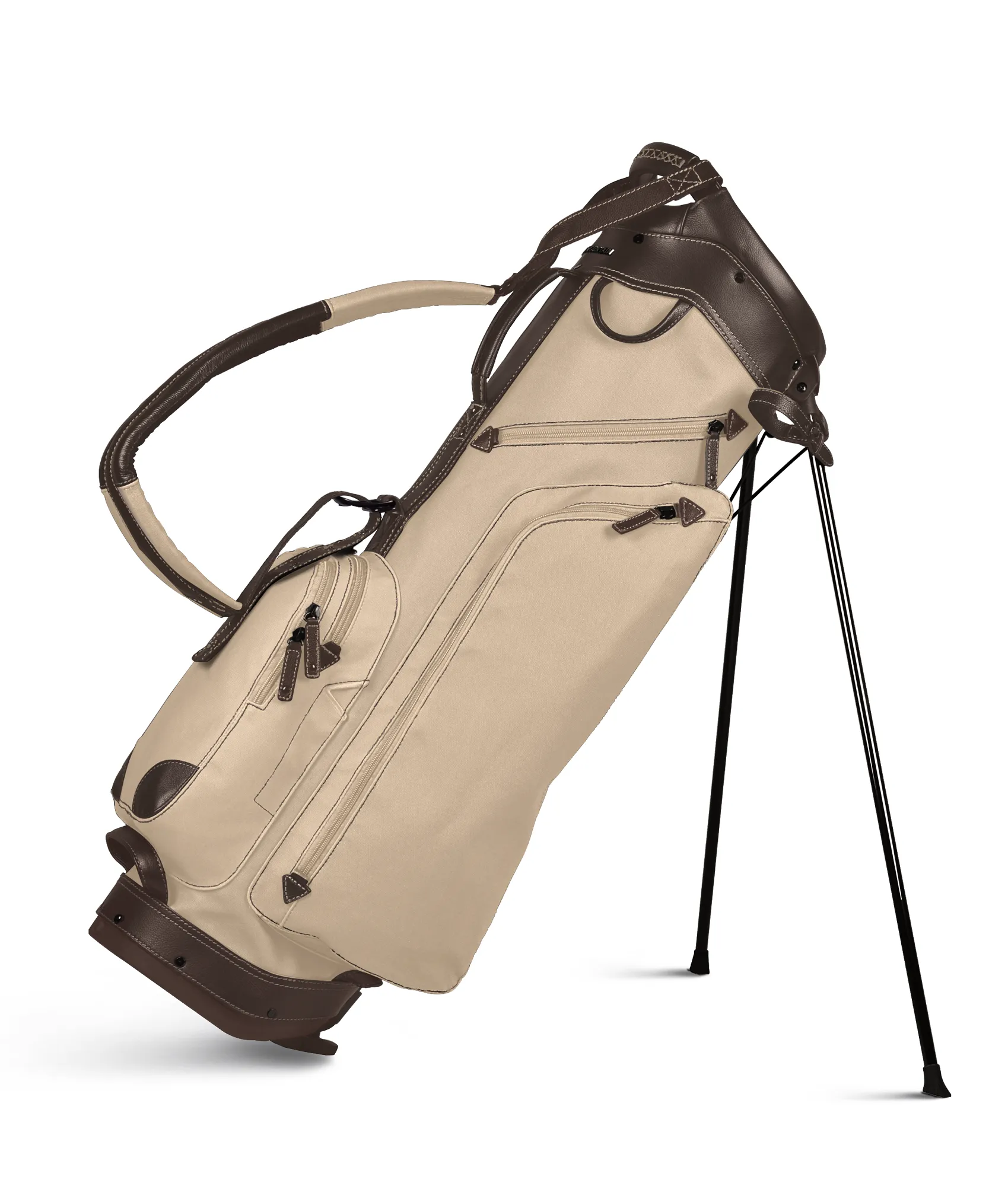 Canvas and Leather Carry Stand Bag for Golf by Sun Mountain