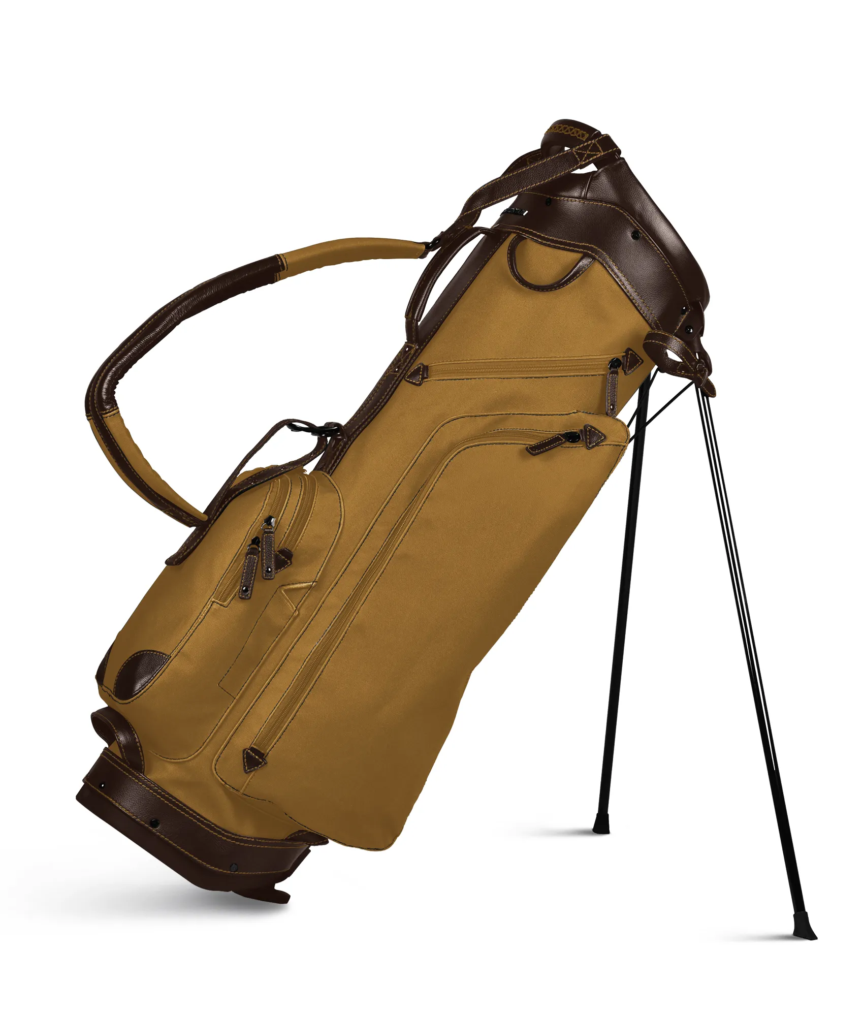 Canvas and Leather Carry Stand Bag for Golf by Sun Mountain