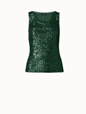 Tank Top aus Pailletten