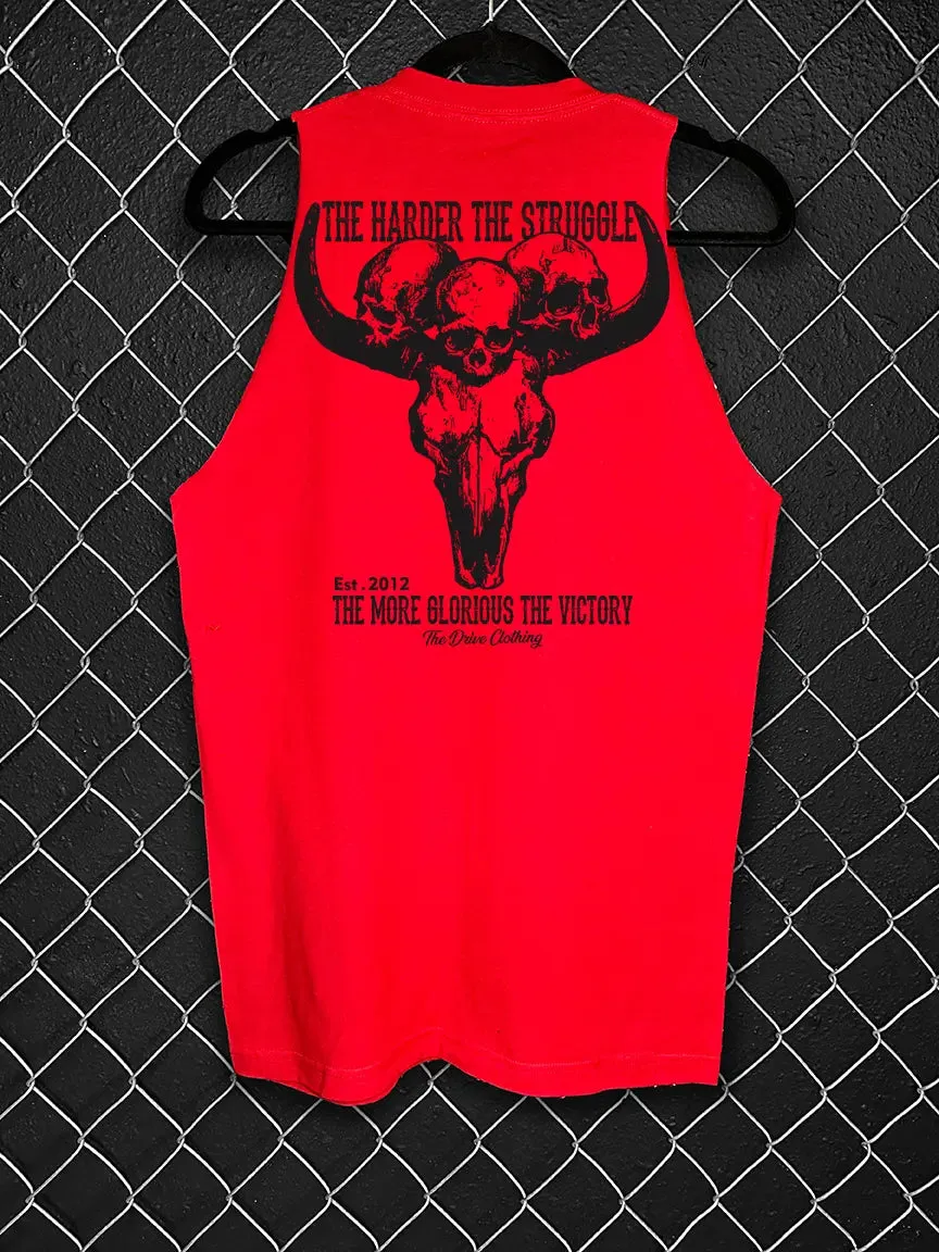 THE HARDER TANK TOP*RED*