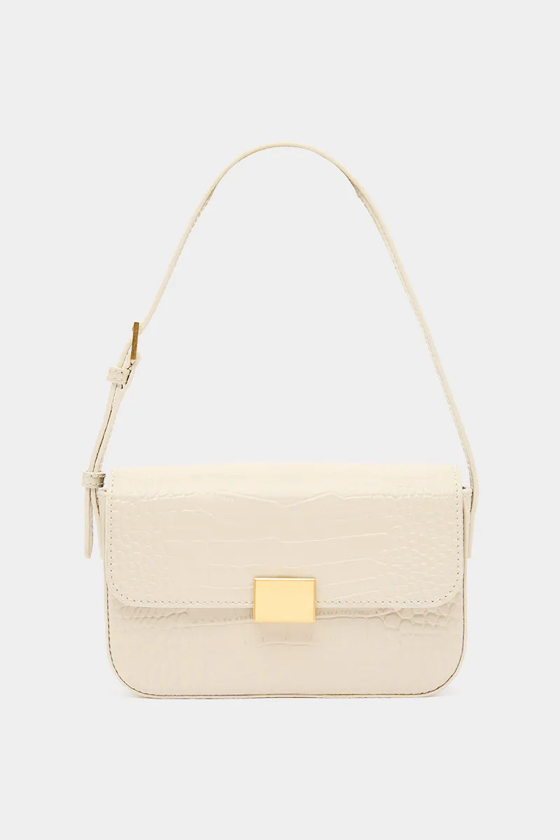 THE MINI SHOULDER BAG - CREAM