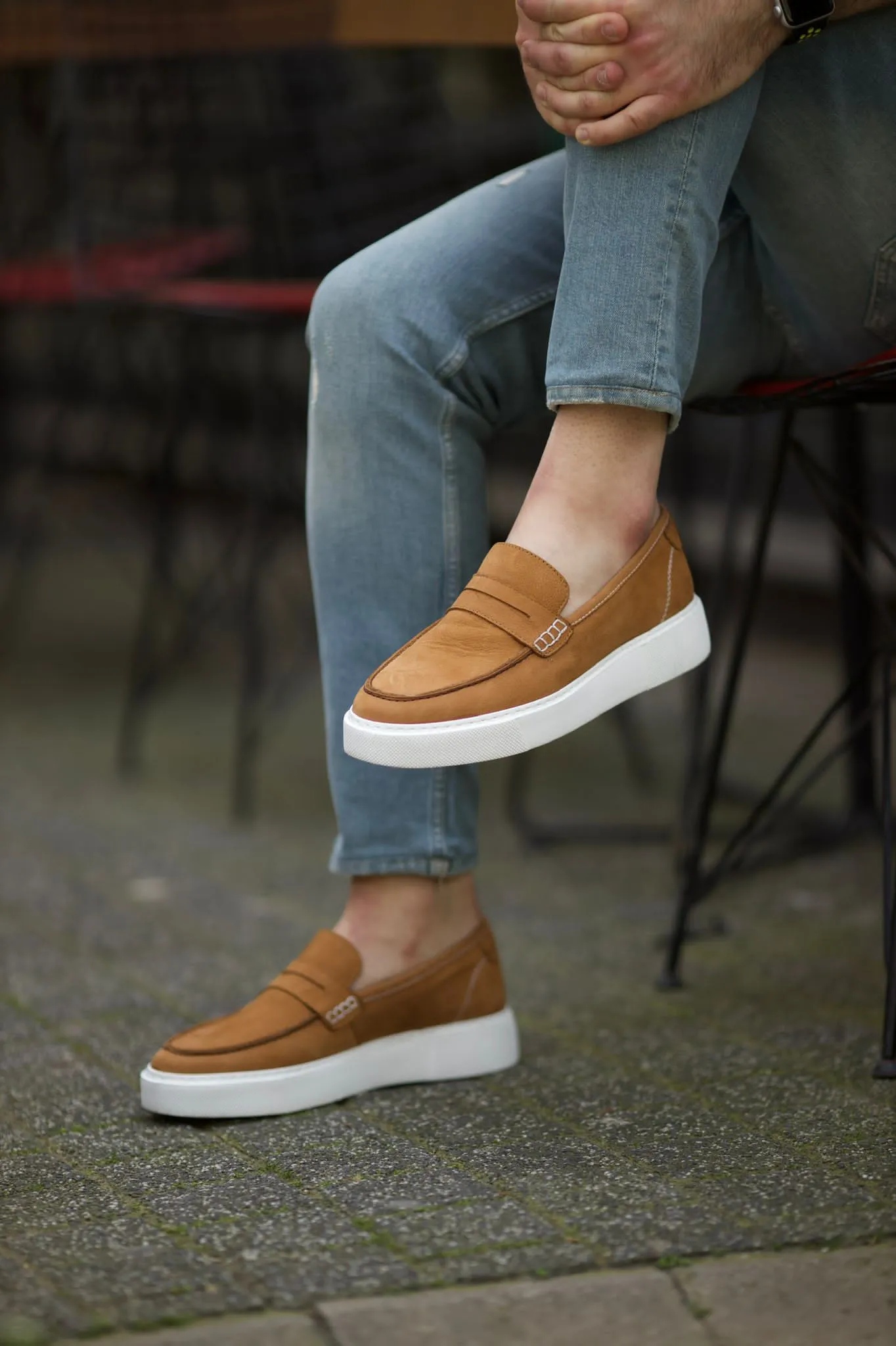 Vince Eva Sole Nubuck Strap Camel  Shoes