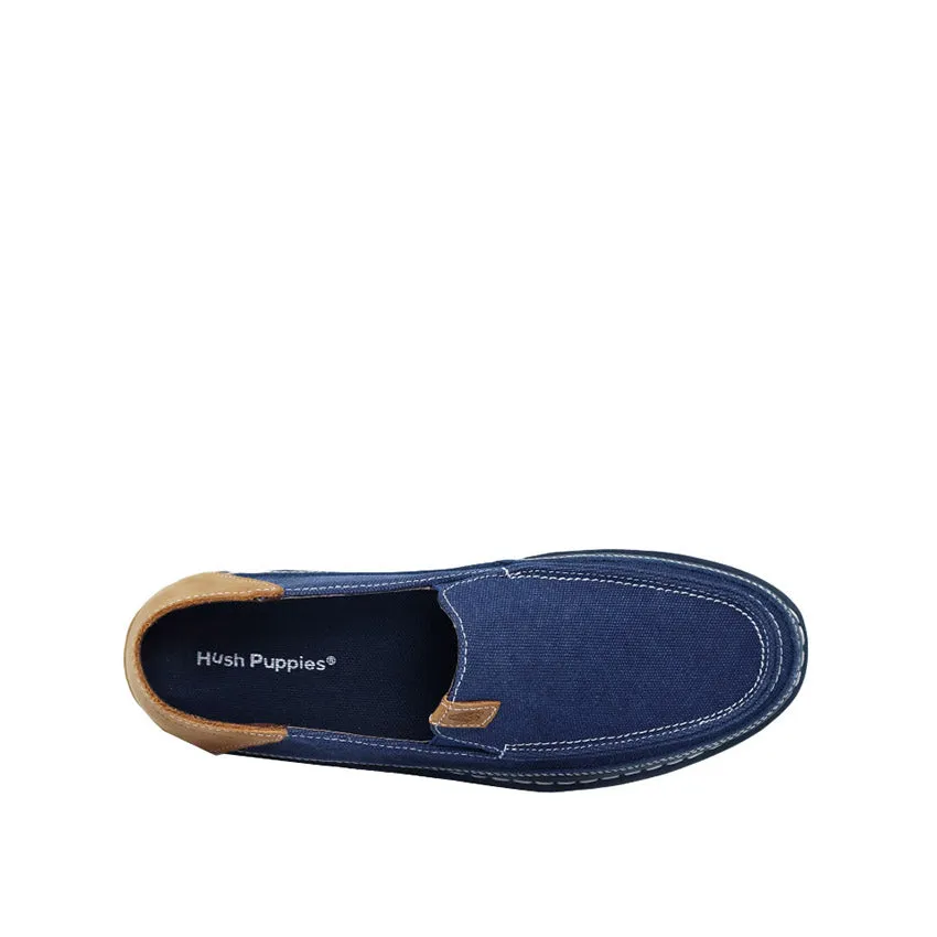 Weaver Slip On Men's Shoes - Navy Canvas Nubuck